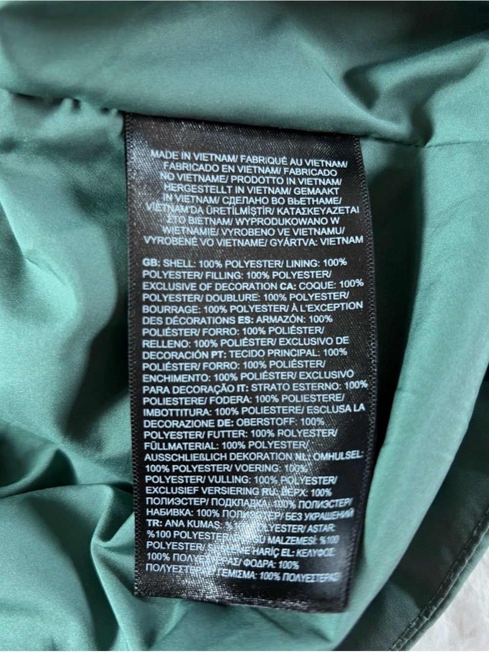 The North Face Green Puffer Hooded Tamburello Jacket - Women's Size Large - Picture 11 of 16